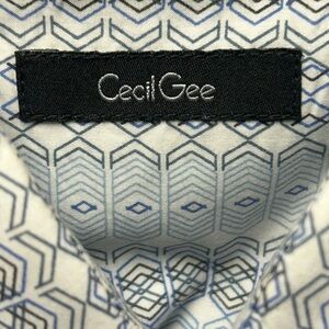 Cecil Gee Blue Patterned Men's Casual Shirt